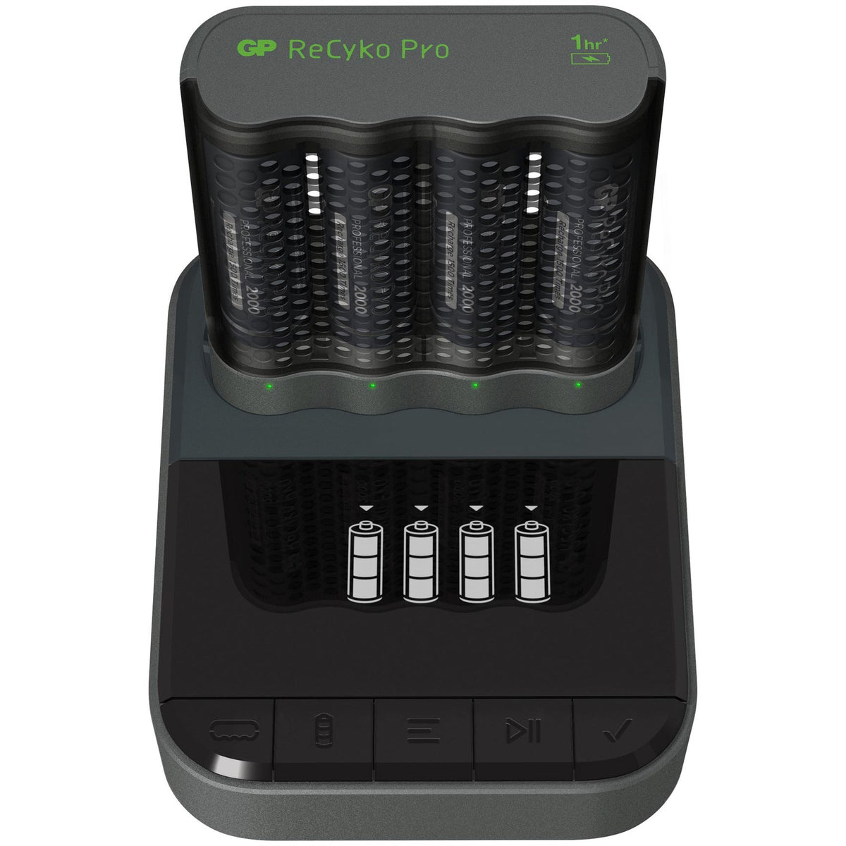 GP M451 USB batterijlader 4x ReCyko AAA 960mAh batterijen - Kamera