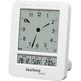 Technoline WT 745 - Funkwecker mit digitaler Anzeige, 2 Weckalarme mit Schlummerfunktion, Innentemperaturanzeige und Hintergrundbeleuchtung