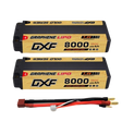 DXF 2S 7,4V 8000mAh 130C NGP GOLDEN Hardcase Akku mit T-Stecker (2 St.