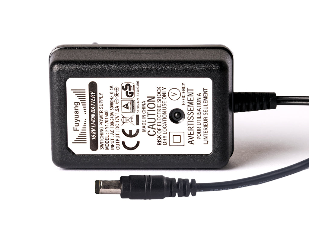 Fuyuang 14,4V-14,8V (17V) Li-Ion-Ladegerät 4S + DC-Plug (5,5mm-2,1mm)