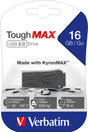 Verbatim USB 2.0 Stick 16GB, ToughMAX, schwarz KyronMAX Thermo Protect