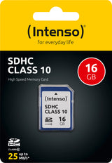 Intenso SDHC-Card 4GB, Class 10 (R) 25MB/s, (W) 10MB/s, Retail-Blister