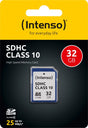 Intenso SDHC-Card 32GB, Class 10 (R) 25MB/s, (W) 10MB/s, Retail-Bliste