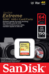 Sandisk SDXC-Card 64GB Extreme