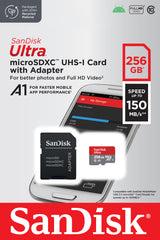 Sandisk microSDXC Card 256GB 150MB/s