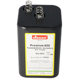 Nissen Premium 800 4R25 Batterie 6 Volt max. 9000mAh Kapazität, Trockenbatterie Nissen 4R25 ohne Quecksilber und Cadmium