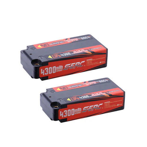 Sunpadow 2S Lipo-Akku 4300mAh 70C 7,4V Hartcase mit 4 mm Bullet (2 St.)