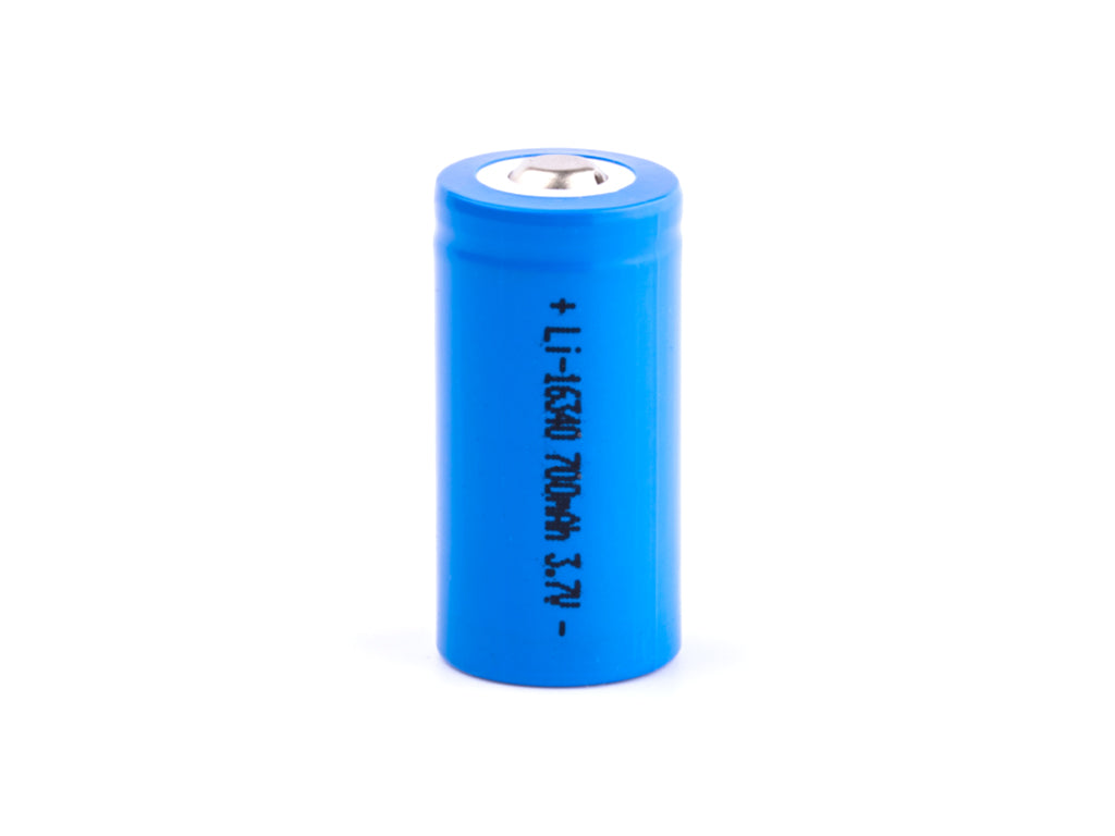 Keeppower 16340-A1 700mAh, 3,6V - 3,7V Li-Ionen-Akku mit erhöhten Pluspol (ohne Schutzelektronik)