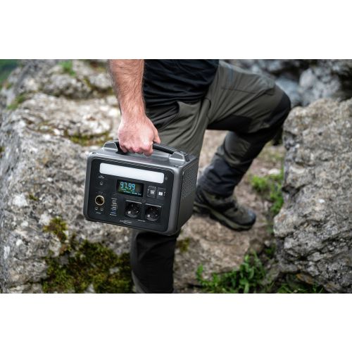 Ansmann Powerstation PS600AC 600W, 640Wh Powerstation, LiFePO4 Akku, integrierte LED-Lampe