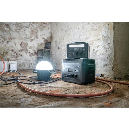 Ansmann Powerstation PS600AC 600W, 640Wh Powerstation, LiFePO4 Akku, integrierte LED-Lampe