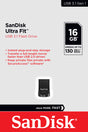 Sandisk USB 3.1 Stick 16GB, Ultra Fit Typ-A, (R) 130MB/s, (W) 60MB/s, 