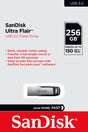 Sandisk USB 3.0 Stick 256GB, Ultra Flair Typ-A, (R) 150MB/s, SecureAcc