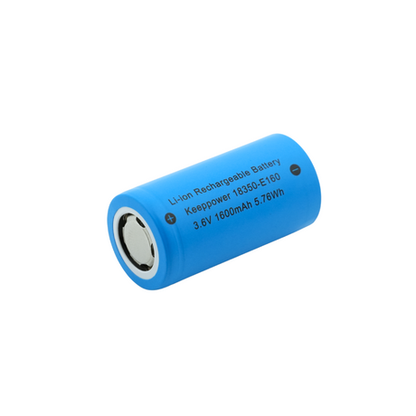 Keeppower 18350-E160 - 1600mAh 3,6V - 3,7V Lithium-Ionen-Zelle 3A (ohne Schutzelektronik)