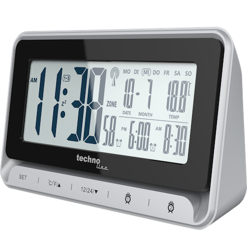 Technoline WT 290 - digitaler Funkwecker mit Datums-, Wochentags- und Weckzeitanzeige