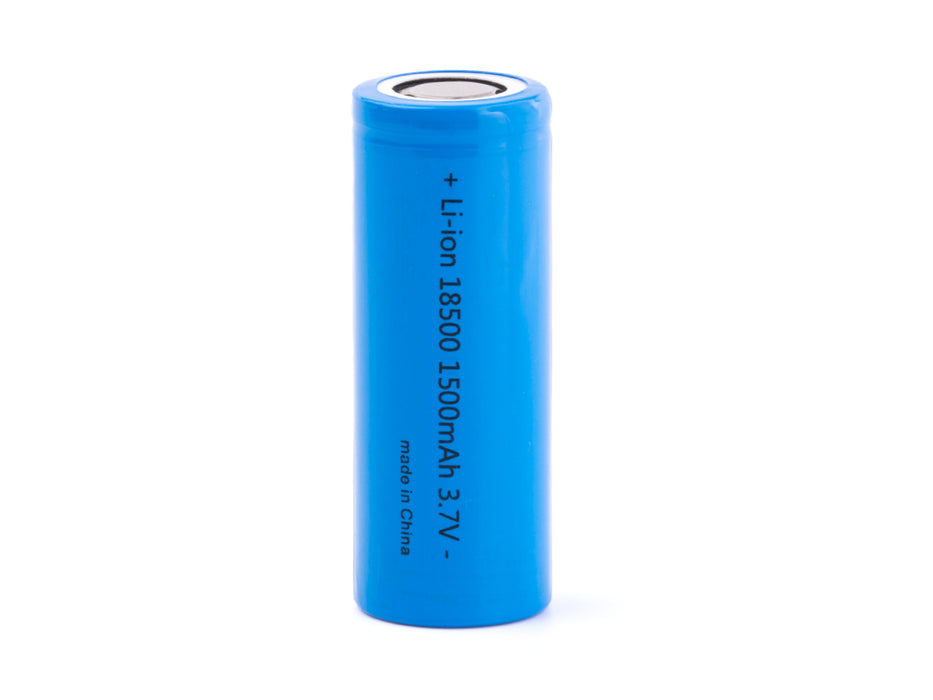 18500 Li-ion-accu 3,6 V - 3,7 V (platte pluspool) (2600 mAh