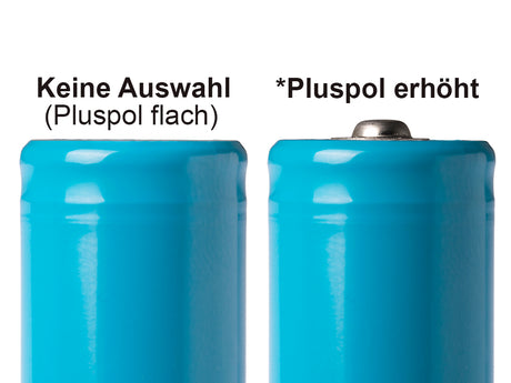 Keeppower 18500-E260 Li-Ionen-Akku 3,6V - 3,7V mit 2600mAh (flache Pluspol)