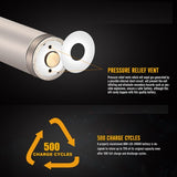 Fenix Li-Ion Akku 18650 3,7V 2600mAh mehrfach geschützt USB Ladefunktion mit AccuCell AccuSafe