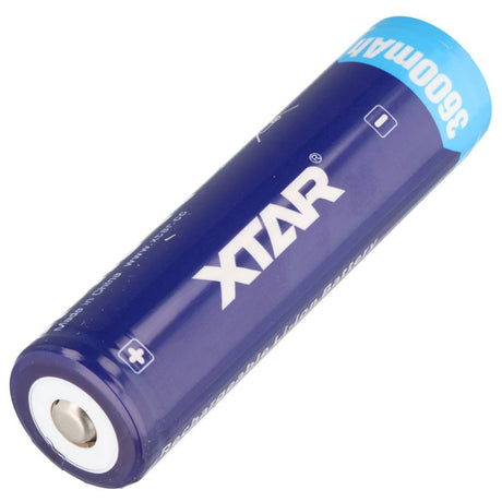 Xtar 18650 Li-Ion-Akku mit 3600mAh, 3,6V - 3,7V, geschützt mit Kopf, Abmessungen 68,8x18,6mm