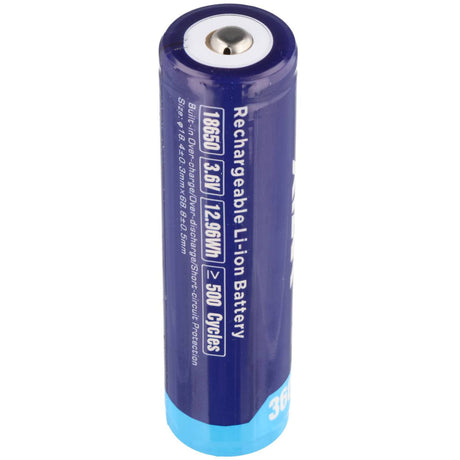 Xtar 18650 Li-Ion-Akku mit 3600mAh, 3,6V - 3,7V, geschützt mit Kopf, Abmessungen 68,8x18,6mm