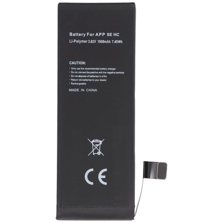 AccuCell 1950mAh Akku für Apple iPhone SE, Li-Polymer, 3,82V 7,4Wh hohe Kapazität, ohne Werkzeug