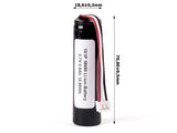 Keeppower 1S1P 18650 3,6V - 3,7V 3500mAh Li-Ion-Akku mit BMS-Schutz und Stecker