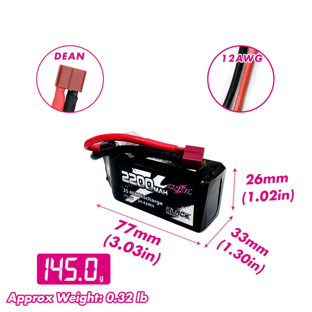 2200mAh / 3S / Deans / T