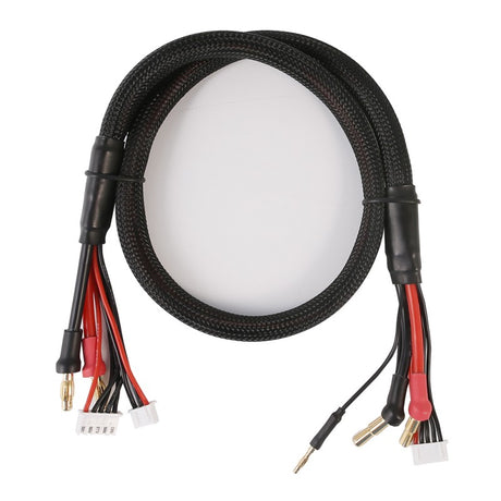 Gens Ace 2S/4S-Ladekabel: 4 mm und 5 mm Rundstecker mit 4,0 mm Rundstecker, 650 mm