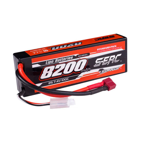 Sunpadow 2S 7,4V Lipo Akku 100C 8200mAh mit T-Stecker