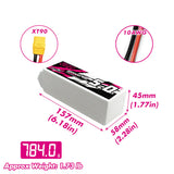 CNHL 6S 5000mAh 22,2V 40C XT90 Lipo-Akku