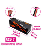 CNHL Racing Series 4S 6600mAh 14,8V 120C Hardcase Lipo-Akku mit T/Dean-Stecker (2 Stück)