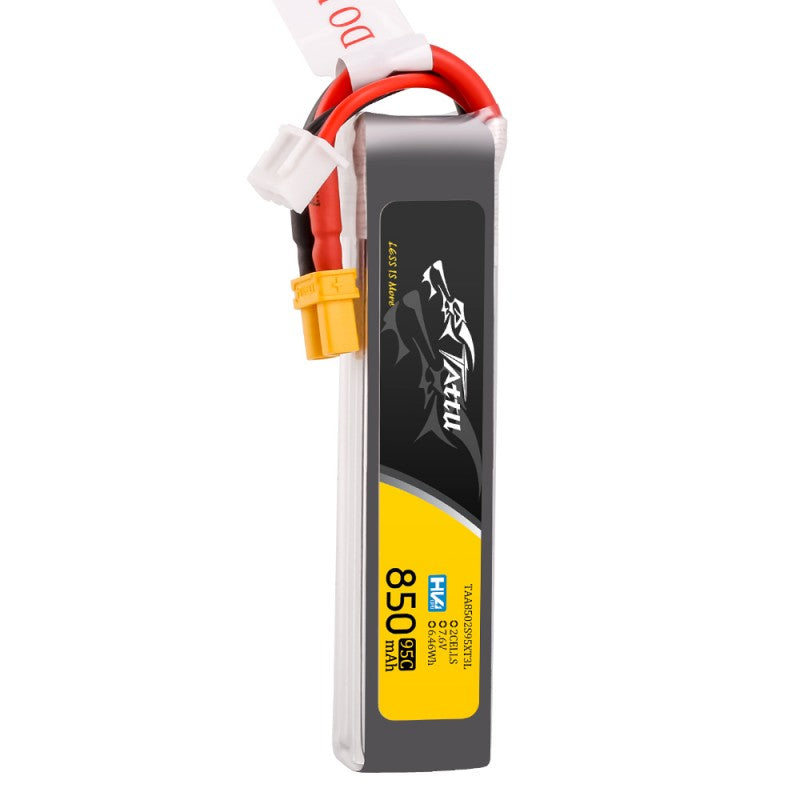 Tattu 2S 850mAh 95C 7,6V HV Lipo Akku mit XT30 Long-Pack