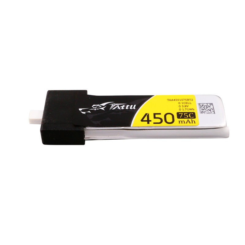 Tattu 1S 450mAh 3,8V 75C HV Lipo BT 2.0 (5 Stück)