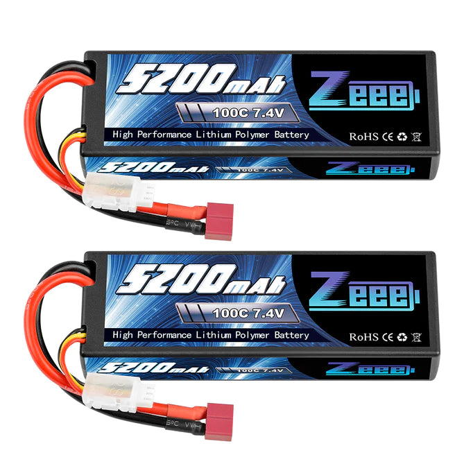 Zeee 2S 5200mAh 7,4V 100C Deans (2 Stück)