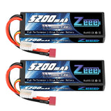 Zeee 2S 5200mAh 7,4V 100C Deans (2 Stück)