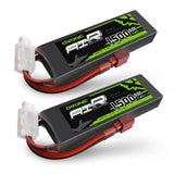 Ovonic Air 2S 1500mAh 7,4V 50C Dean Lipo Akku (2 Stück)