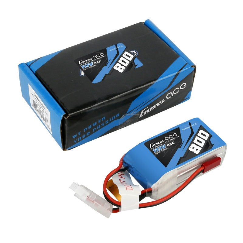 Gens Ace 3S 800mAh 11,1V 45C 3S1P JST