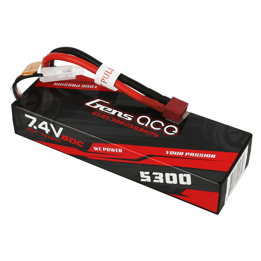 Gens Ace 5300mAh 2S 60C 7,4 V LiPo-Akku mit Deans-Stecker