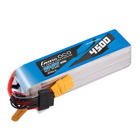GensAce G-Tech 6S LiPo Akku 4500mAh 22,2V 60C 6S1P XT90 LIPO-Akkupack