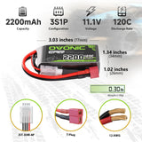 2200mAh / 3S / Deans T