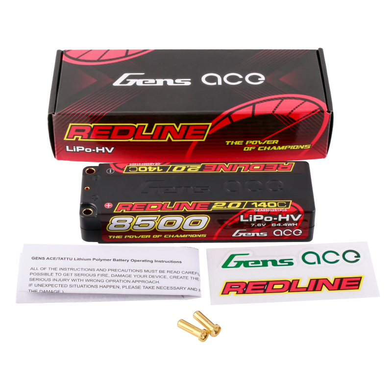 8500mAh / 2S / 5.0mm bullet