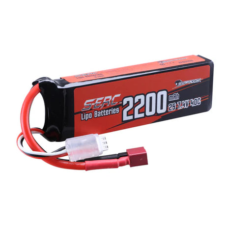 Sunpadow 2S Lipo Akku 7,4V 2200mAh 40C Softpack mit Deans T-Stecker (2 St.)