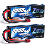 Zeee 2S 8000mAh 7,4V 100C Hardcase Deans (2 Stück)