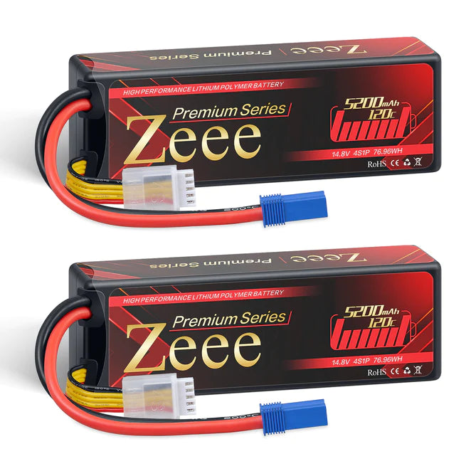 Zeee Premium Series 4S 5200mAh 14,8V 120C Hardcase EC5 (2 Stück)