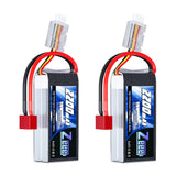 Zeee 2S 2200mAh 7,4V 50C Deans Shorty Lipo Akku (2 Stück)