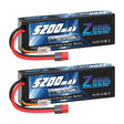 Zeee 2S 5200mAh 7,4V 50C Deans T-Stecker Hardcase (2 Stück)