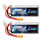 Zeee 4S 2200mAh 14,8V 120C XT60 Graphen-Akku (2 Stück)