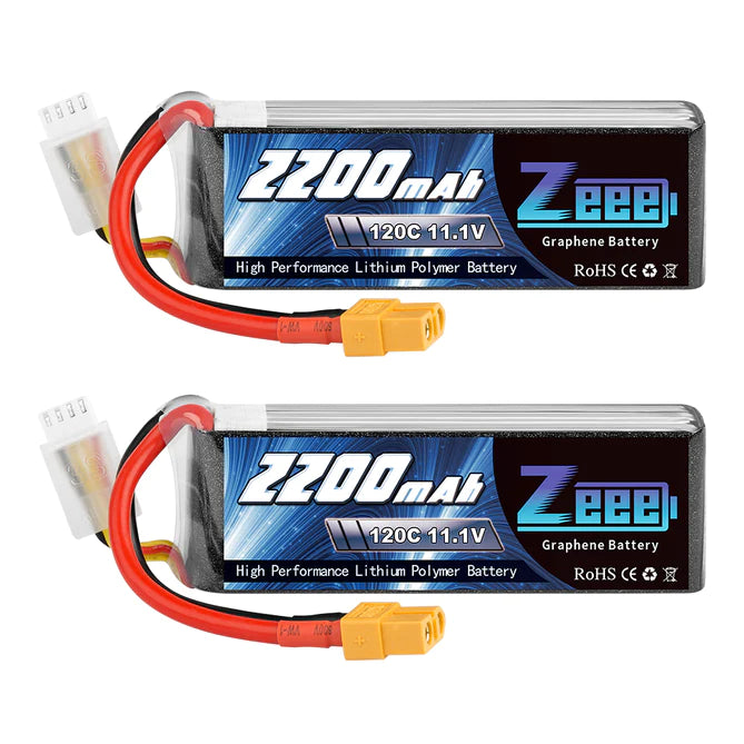 Zeee 3S 2200mAh 11.1V 120C XT60 (2 Stück)