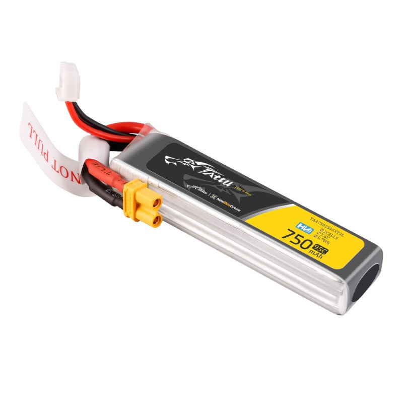 Tattu 2S Lipo Akku 750mAh 95C 2S1P 7,6V HV XT30U-F Langpackung