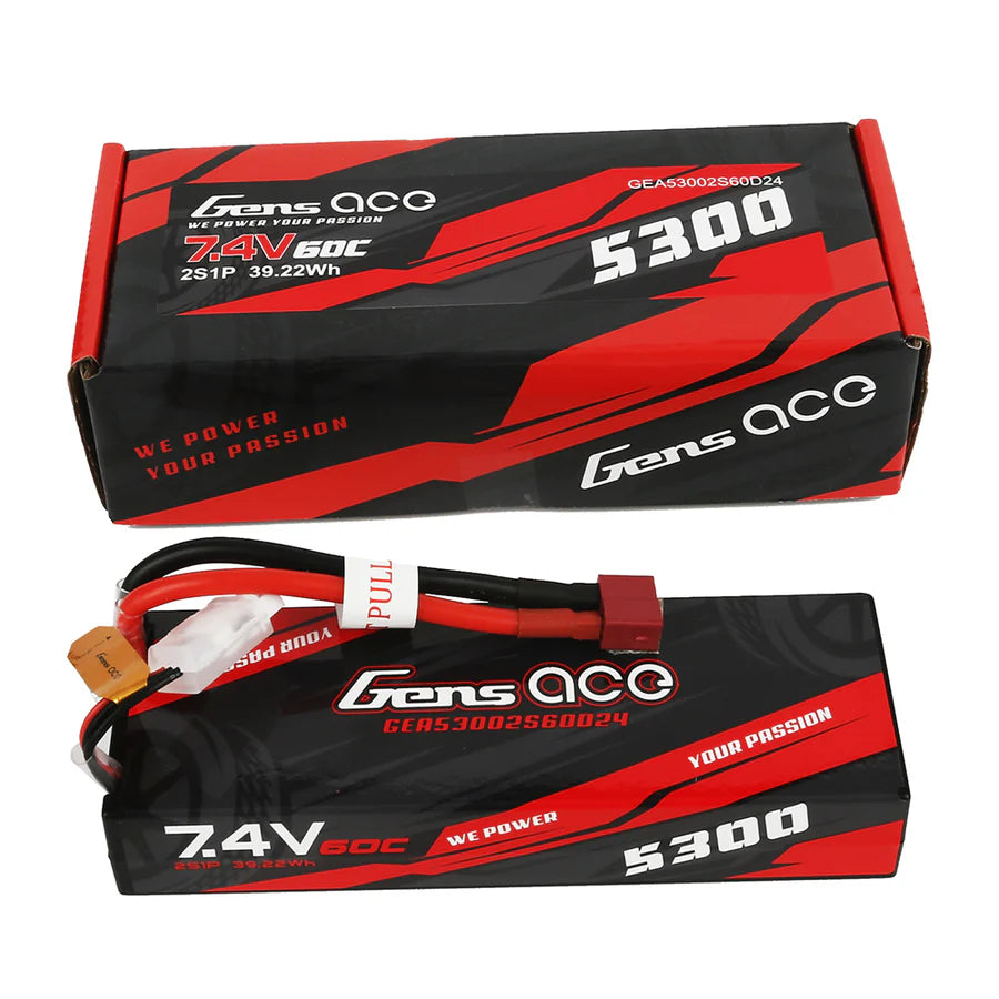 Gens Ace 5300mAh 2S 60C 7,4 V LiPo-Akku mit Deans-Stecker