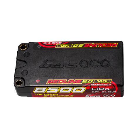 Gens Ace Redline 2.0 Serie 8500 mAh 1S2P 3,7 V 140 C Lipo-Akkupack mit Hardcase